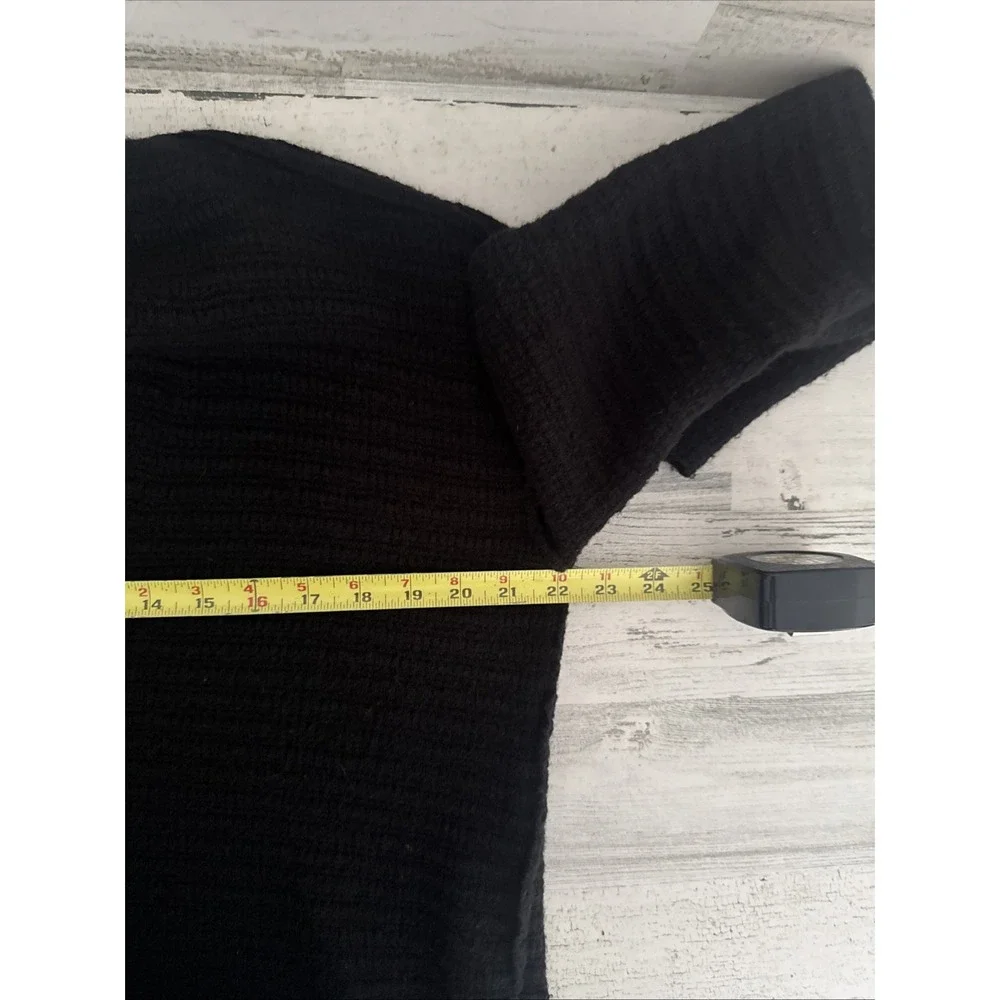 Free People Tunic‎ Sweater Womens Small Black Heart It Laces V Neck Side Tie